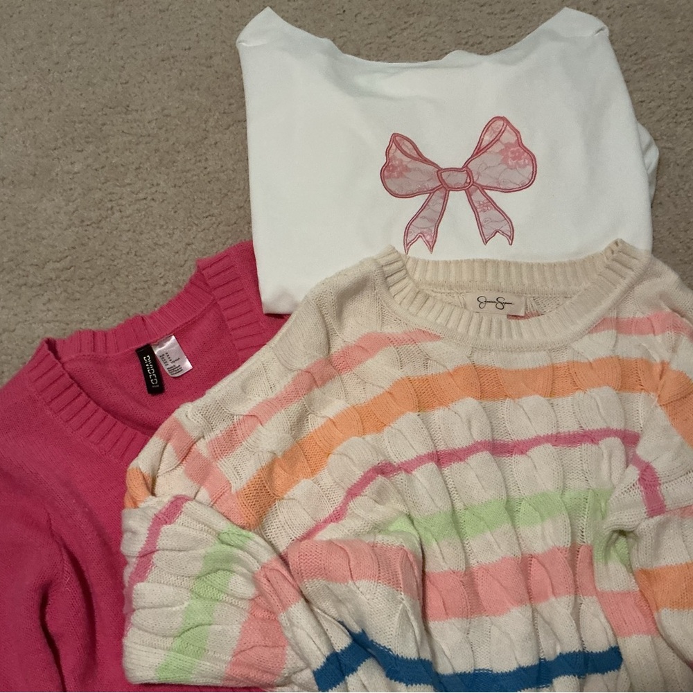 Croft & Barrow women Colorful Sweater Trio